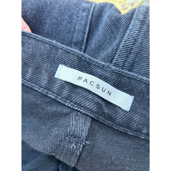 PacSun High Rise Straight Buttonfly Raw Hem Jeans 27 - Picture 7 of 9